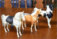 Two Breyer Reeves Toy Horses, and One Breyer Horse