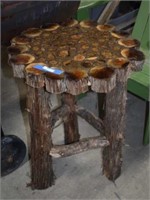 Handmade Rustic Cedar Stool
