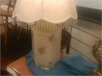 Off white flower lamp