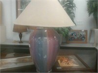 purple and pink lamp