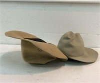 2 Stetson Cowboy Hats K15A