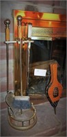 Fireplace tools, Bellows and match holder
