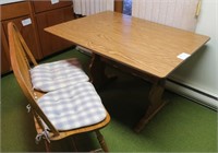 Drop leaf Kitchen table with bench,