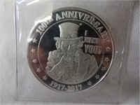 1 TROY OZ. .999 FINE SILVER COIN "UNCLE SAM"