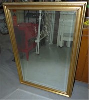 Gold Wood Framed Mirror "E"