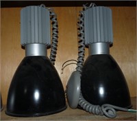 Industrial Hanging Lights X2 Black