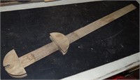 Wooden Fan Belt Size Measurer