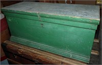 Green Wood Chest