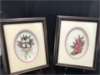 10x12 Pair of Floral Shadow Boxes