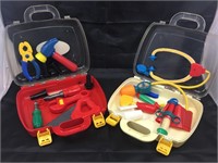 Toy Medical and Construction Cases