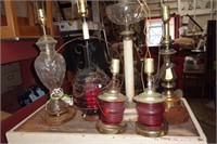 Misc electric lamps lot