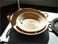 Pair of Woven baskets with handles-Indian?