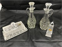 Troy Collection Lead Crystal Butter Dish and More