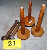 Wooden Spools x5