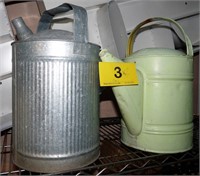 Tin Watering Cans X2