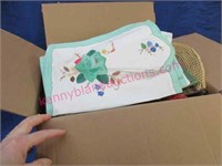 box of placemats & napkins