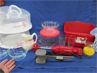 plastic cake carrier -cuisinart quick prep mixer