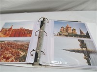 2 photo albums w. pictures from travel