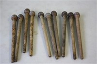 10 Vintage Weaving Shuttle Rods