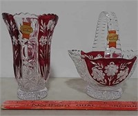 Anna Hutte basket and vase