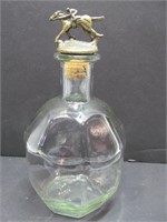 Decanter w, horse & rider stopper