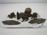 TRAY: ASSORTED CHINESE BRONZES