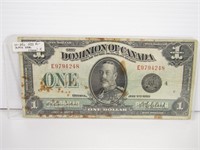 1923 DOMINION OF CANADA $1 BANK NOTE