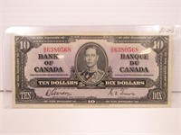 1937 BANK OF CANADA $10 BANK NOTE