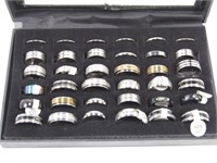 CASE: 36 ASSORTED MENS SPINNER & OTHER RINGS
