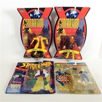 4 Assorted Toy Biz  Marvel Comics Carded Figures