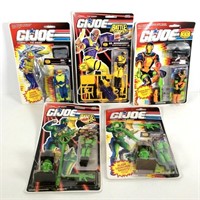 5 GI Joe Cobra Enemy Carded Figures