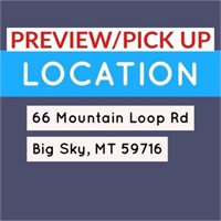 Preview/Pick up (66 Mountain Loop Rd, Big Sky)