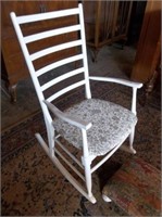 Painted Ladder Back Rocking Chair