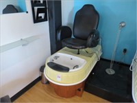 PEDICURE STATION W/ADJUSTABLE HEADREST, VIBRATING