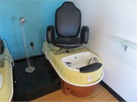 PEDICURE STATION W/ADJUSTABLE HEADREST, VIBRATING