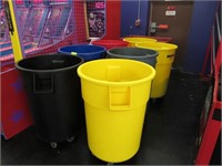 8 Asstd. Commercial Trash Cans