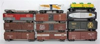(12) O Gauge Model Railroad Cars Mixed Mfg
