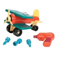 Battat Take-A-Part Toy Vehicles Airplane, Green