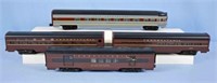 Four Weaver and MTH Passenger Cars O Gauge