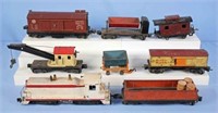 General Models Locomotive and 7 Lionel Metal Cars