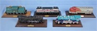 5 Avon Collector Trains by Lionel w/ Wooden Bases