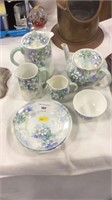 Vintage Aynsley blue floral china