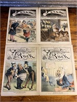 1800's Puck magazine Uncle Sam pictures