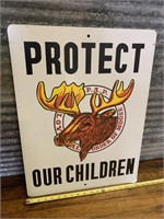 "protect our children" sign