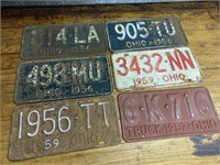 1950's license plates