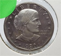 1980 PROOF SUSAN B ANTHONY DOLLAR COIN