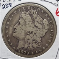 1879-S MORGAN SILVER DOLLAR COIN