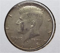 1968-D KENNEDY SILVER HALF DOLLAR COIN