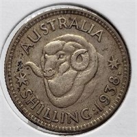 1938 SILVER AUSTRALIA SHILLING