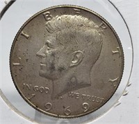 1969 KENNEDY SILVER HALF DOLLAR